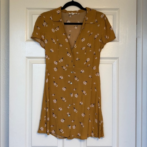 Cotton Candy Dresses & Skirts - Yellow floral mini dress